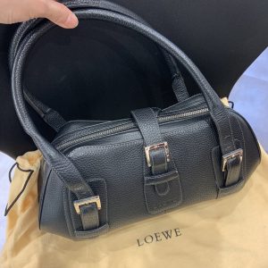 ロエベ/LOEWE ハンドバッグ 革 黒0