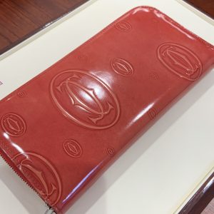 カルティエ/Cartier L3001283 ハッピーバースデー ラウンドジップ財布 バーガンディ8