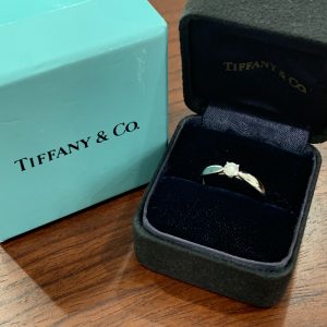 ティファニー/TIFFANY & Co. Pt950 ソリティア ダイヤモンド リング0