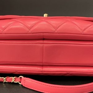 シャネル/CHANEL  A92236 スモール トップハンドル フラップ バッグ ピンク6