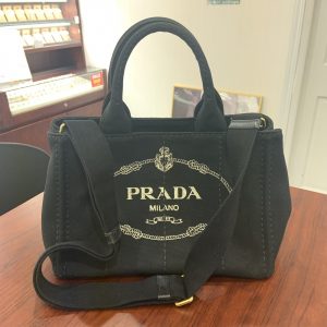 プラダ/PRADA カナパトートPM 1BG439 ブラック0