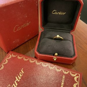 カルティエ/Cartier ソリテール ダイヤモンド リング K18YG #120