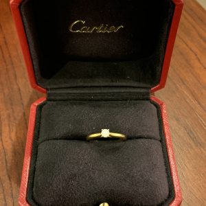 カルティエ/Cartier ソリテール ダイヤモンド リング K18YG #121