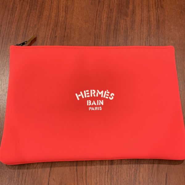 エルメス/HERMES トゥルースフラットMM 赤