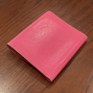 エルメス/HERMES ティル 3つ折り財布  シェーブル ピンク1