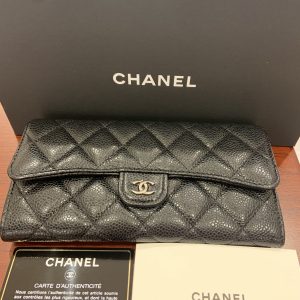 シャネル/CHANEL A80758 クラシック ロング フラップ ウォレット グレインド カーフスキン0