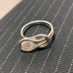 プラチナ900製 ダイヤモンドリング D1.03ct0