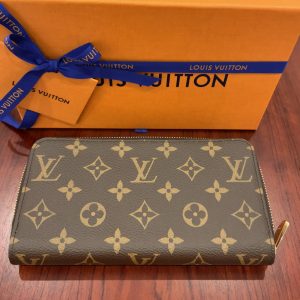 ルイヴィトン/LOUIS VUITTON モノグラム ジッピーウォレット M41894 ローズ・バレリーヌ0