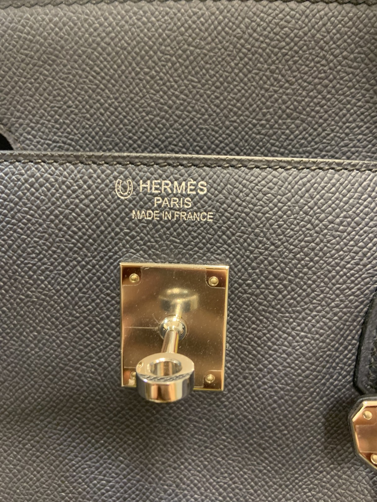 エルメス/HERMES バーキン40 ブルーインディゴ エプソン/SS金具1