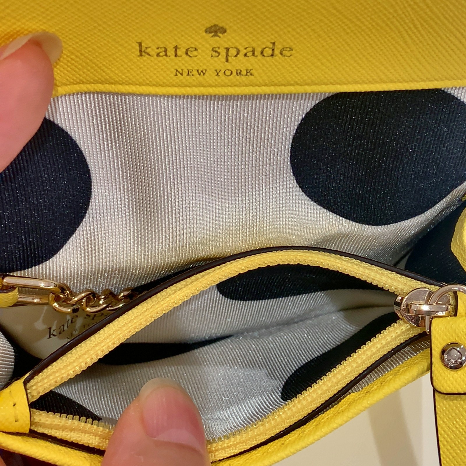 ケイトスペード/kate spade コンパクトウォレット 黄色3