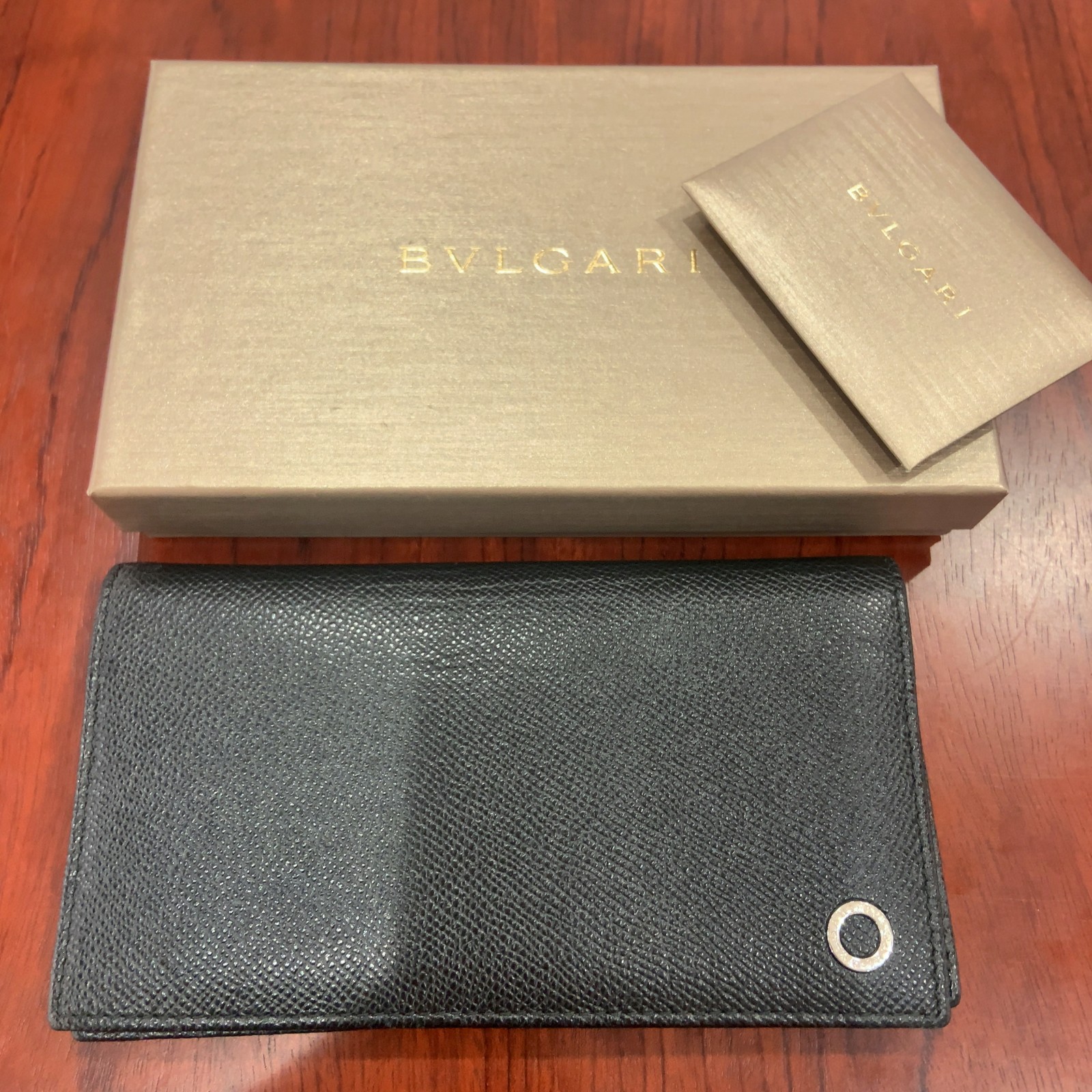 ブルガリ/BVLGARI 30398 ブルガリ・ブルガリ マン 2つ折り長財布 ブラック0