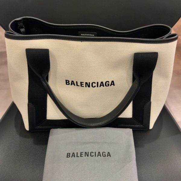 バレンシアガ/BALENCIAGA ネイビーカバス スモール 3399332HH3N9260