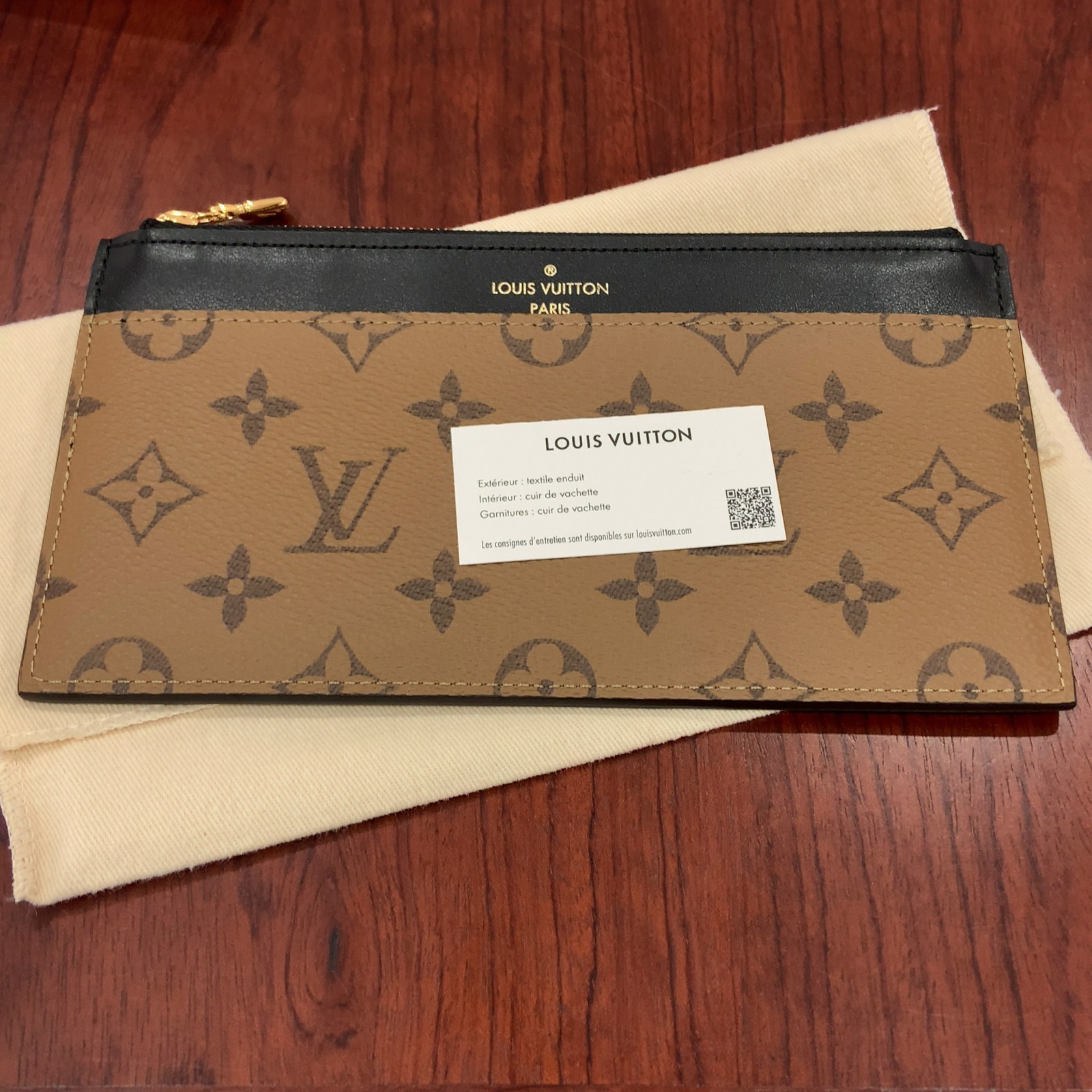 LV モノグラムリバース スリムパース M80390