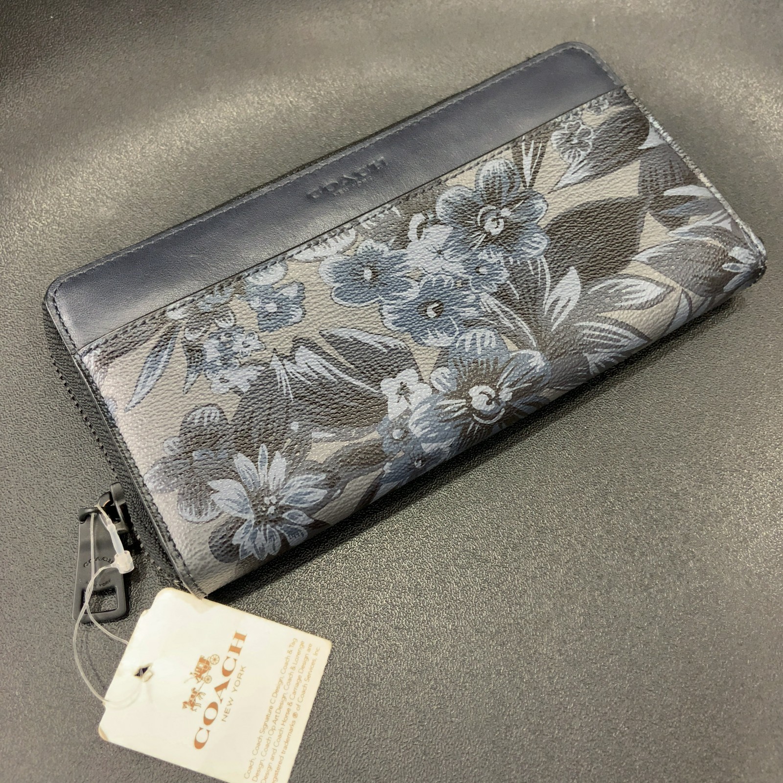 コーチ/COACH F59470 ラウンドファスナー長財布 フラワー柄0