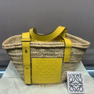 ロエベ/LOEWE バスケットスモール イエロー0