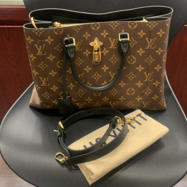 ルイヴィトン/LOUIS VUITTON M43550 フラワートート ノワール