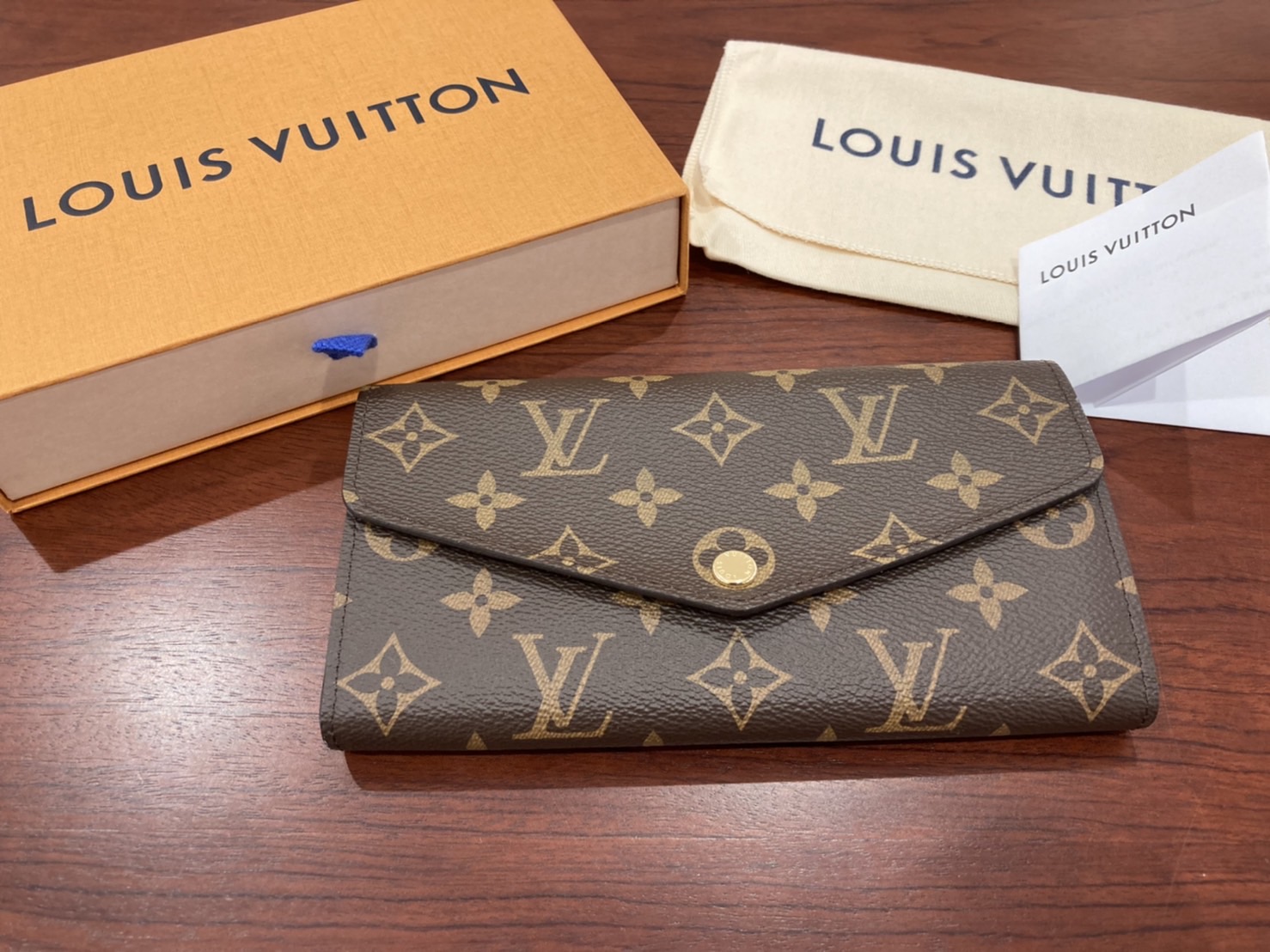 ルイヴィトン/LOUIS VUITTON N60531 ポルトフォイユ・サラ ブラウン0